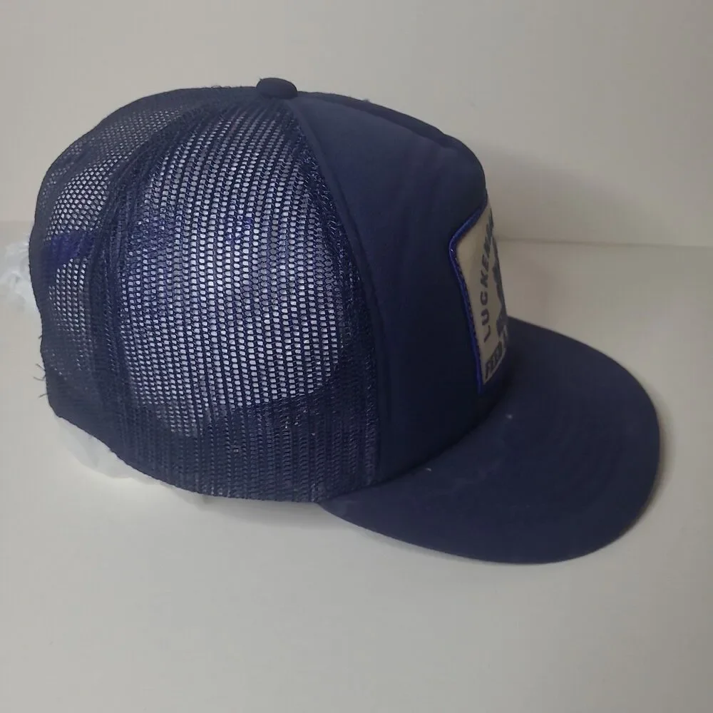 Vtg Behrends Feed Fertilizer  Trucker hat big Patch Texas K Products